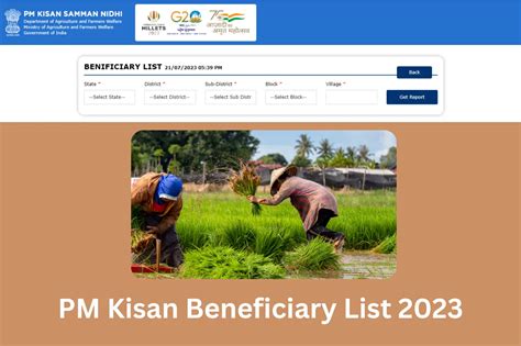 PM Kisan Beneficiary List 2023 | Download List PDF | Check Status ...