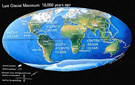 Ice-age maps Dérive Des Continents, Last Glacial Maximum, Subduction Zone, Plant Hardiness Zone ...