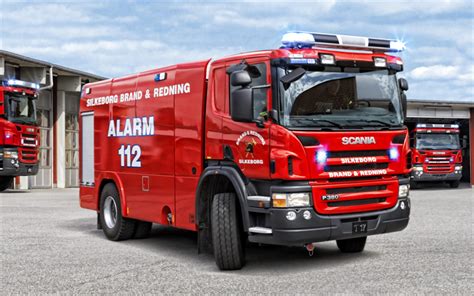 Download wallpapers Scania P380, fire truck, fire-engine vehicle, fire ...