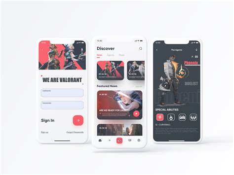 Valorant App Design-2 by YueYue for Top Pick Studio on Dribbble