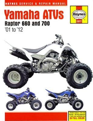 Yamaha Raptor 660 2001-2005, Raptor 700 2006-2012 Repair Manual - Bateman Auto