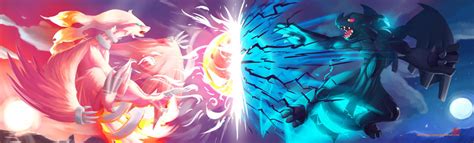 Zekrom vs Reshiram by Ninja-Jamal on DeviantArt