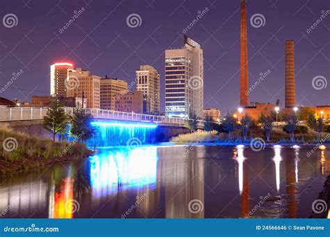 Birmingham, Alabama Skyline Stock Photo - Image of skyline, lights ...