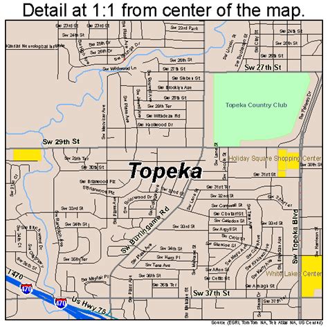 Topeka Kansas Street Map 2071000