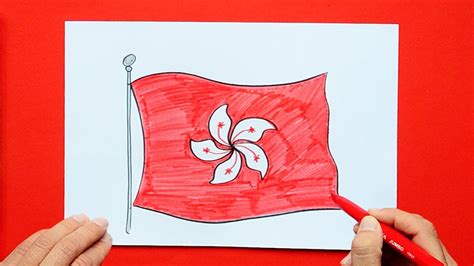 How to draw the Flag of Hong Kong SAR - YouTube