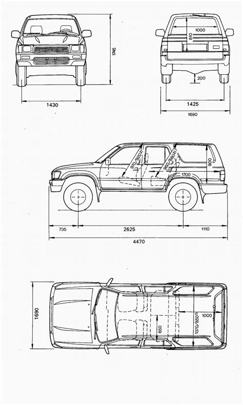 80 4runner Drawing