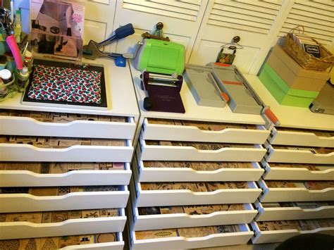 Pin by L Blake on Scrappy Storage | Craft room organisation, Craft room ...