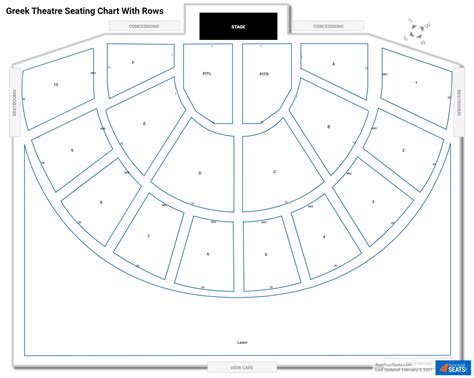 The Greek Theatre Seating Chart | Brokeasshome.com