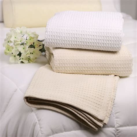 Santa Barbara Waffle Weave Cotton Blankets | National Hospitality