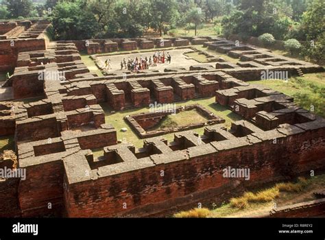 ruins of nalanda university, nalanda, bihar, india Stock Photo - Alamy