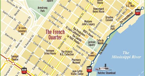 New Orleans French Quarter Map | Map Of The World