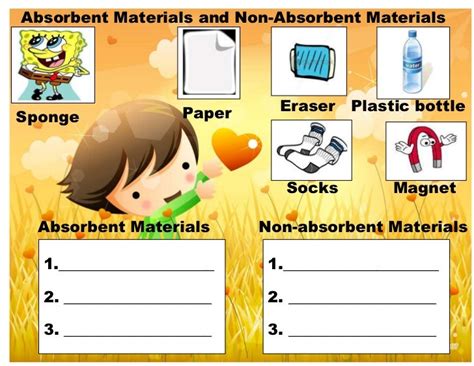 Worksheet absorption