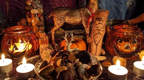 Samhain altar set up - YouTube