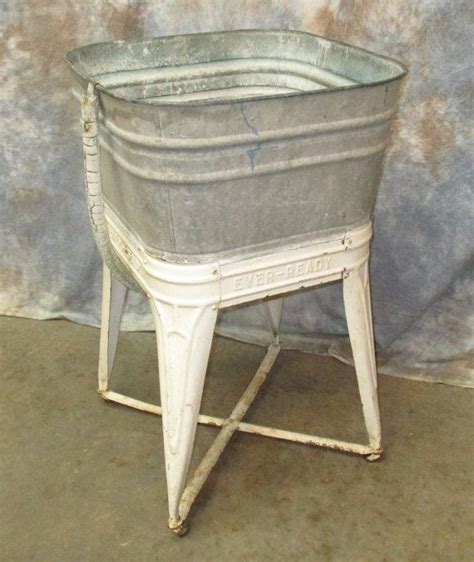 Wheeling Galvanized Single Wash Tub Beer Cooler Flower Pot | Etsy | Wash tubs, Galvanized wash ...