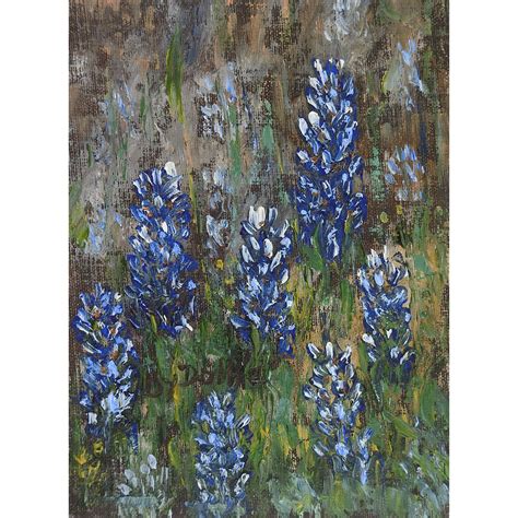 Small Bluebonnet Painting | Chairish