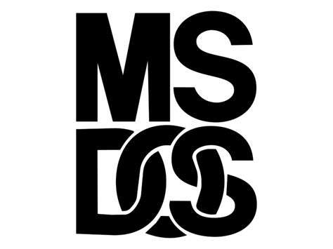 MS DOS Logo PNG Transparent & SVG Vector - Freebie Supply