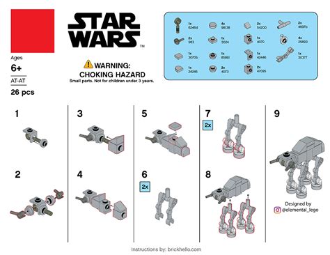 LEGO Star Wars AT-AT Instructions