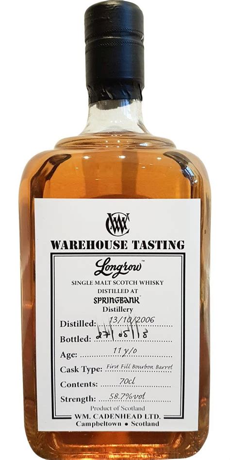 Longrow 11 Year (2006), Cadenhead’s Warehouse Tasting — Whiskery Turnip | Whisky Hawaii