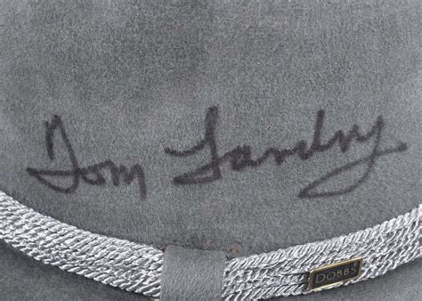 Tom Landry Autographed Dobbs of New York Fur Felt Trilby Hat | EBTH