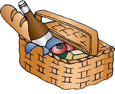 Picnic basket clip art black and white free 4 - WikiClipArt