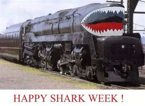 T-1 locomotive with nose art | Nose art, Happy shark, Shark week