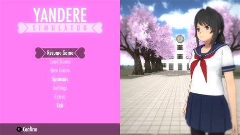 Sane Title Screen | Yandere Simulator | Yandere simulator, Yandere ...