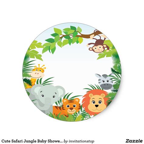 Create your own Sticker | Zazzle.com | Compleanno a tema animali, Festa ...