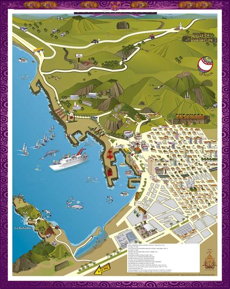 Mapa de Ensenada | Mapas, Ensenada, Viajes