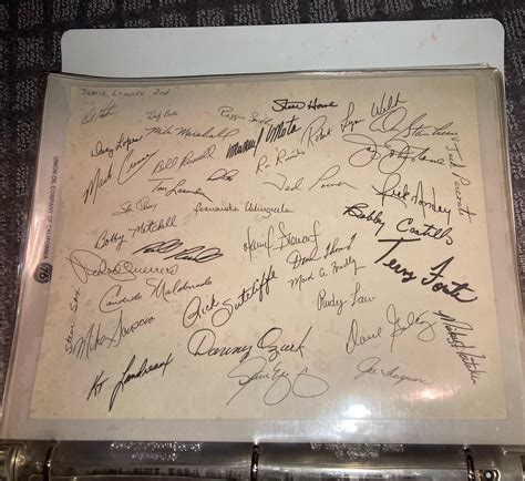 1982 Dodgers Signed Team Portrait : r/Dodgers