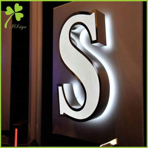 Pin-mounted Letters Reverse-lit Channel Letter Customizable Led Channel ...