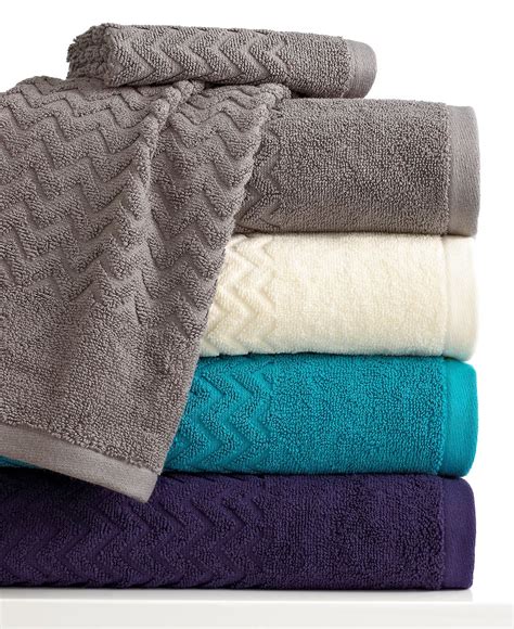 CLOSEOUT! Bianca Bath Towels, Chevron Collection - Bath Towels - Bed ...