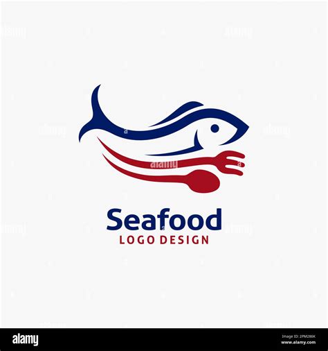 Seafood logo design Stock Vector Image & Art - Alamy