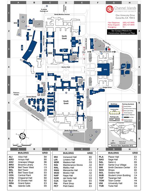 CSU Channel Islands Campus Map