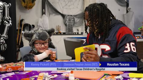 Houston Texans rookies visited Texas Children's Hospital