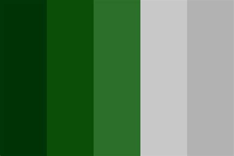 Slytherin House Colors Color Palette with Green and Grey Shades