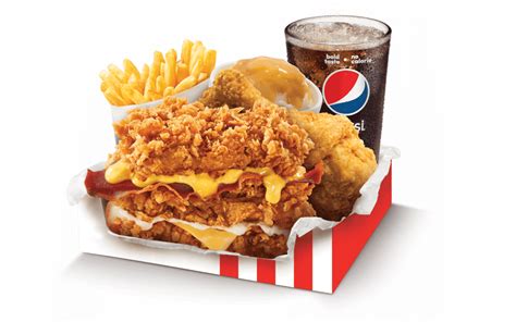 KFC Launching Cheesy Zinger Triple Down Which Comprises 3 Zinger ...