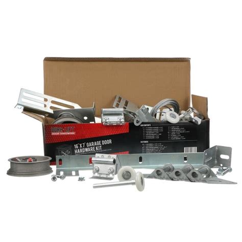 DURA-LIFT 16 ft. x 7 ft. Door Silver 14-Gauge Steel Garage Door ...