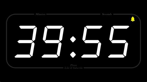 40 MINUTE - TIMER ALARM - Full HD - COUNTDOWN - YouTube