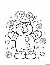 Gingerbread Coloring Page  Free Printable Pages sketch template