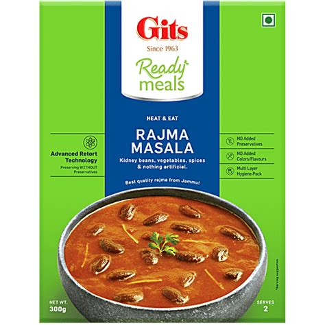 Buy Gits Ready Meals Rajma Masala 300 Gm Carton Online At Best Price ...