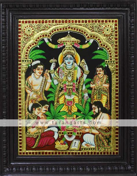 Lord Satyanarayana swamy Tanjore Paintings Online {*SHOP*} | Tanjore painting, Painting, Online ...