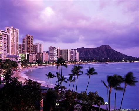 Desktop Wallpapers » Natural Backgrounds » Waikiki Beach, Honolulu ...