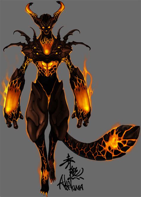 flame demon by akakuma on DeviantArt