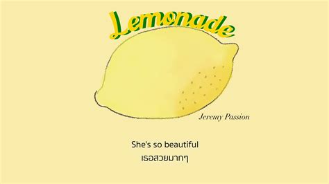 Lemonade - Jeremy Passion แปลเพลง Thaisub & lyrics Chords - Chordify