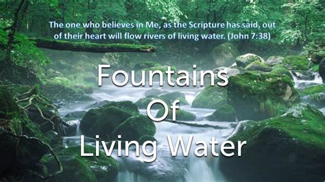 January 13, 2019 - Fountains of Living Water - Faithlife Sermons