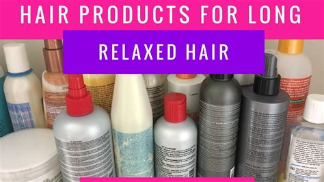 Hair Products for Long Relaxed Hair - YouTube