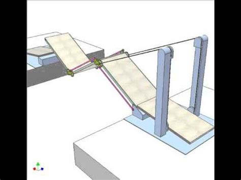 Folding bridge 1 - YouTube