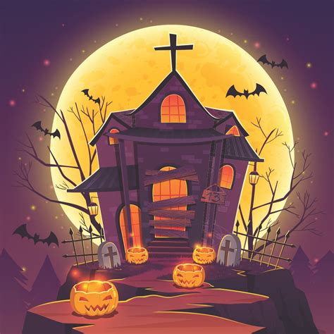 Halloween Haunted House Clip Art Free - 15 Free PDF Printables | Printablee