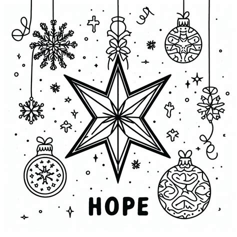 Nice Christmas Star coloring page - Download, Print or Color Online for Free