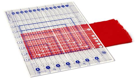 Quiltcut Strip Savvy Mini Square Up Slotted Quilting Ruler, QC3-MSU (8½ ...